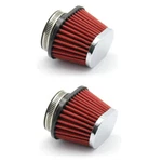 2PCS 55MM Red High Flow Inlet Cold Air Intake Cone Replacement Dry Filter New. Price: $23.91.
